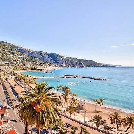 Duplex 6 Pers - Panoramic Sea View - Old - 2 Mn Menton