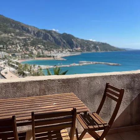 Apartman Duplex 6 Pers - Panoramic Sea View - Old - 2 Mn Menton